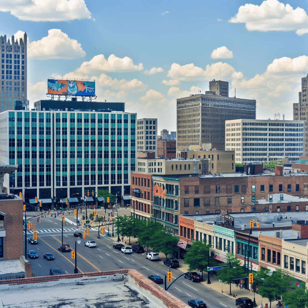 water damage in Foxtown Detroit Michigan image