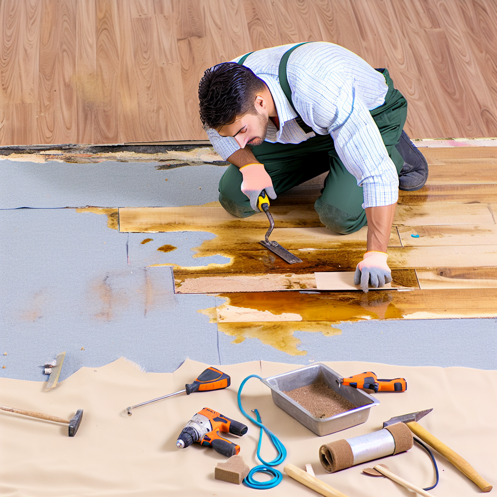 Hardwood Floor Water Damage Repair image