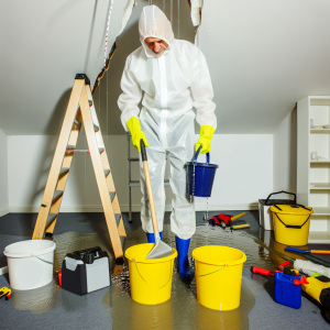 Leaking Roof Water Damage Cleanup image